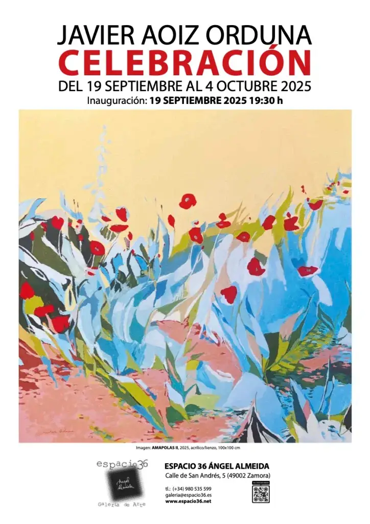 cartel celebración espacio 36 javier aoiz orduna